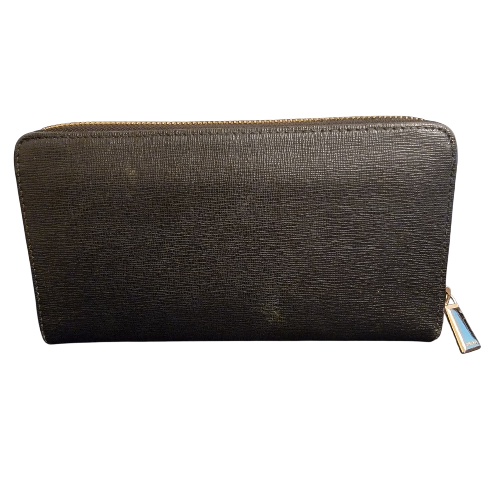 Furla Black Saffiano Zip Around Wallet - Picture 2 of 5